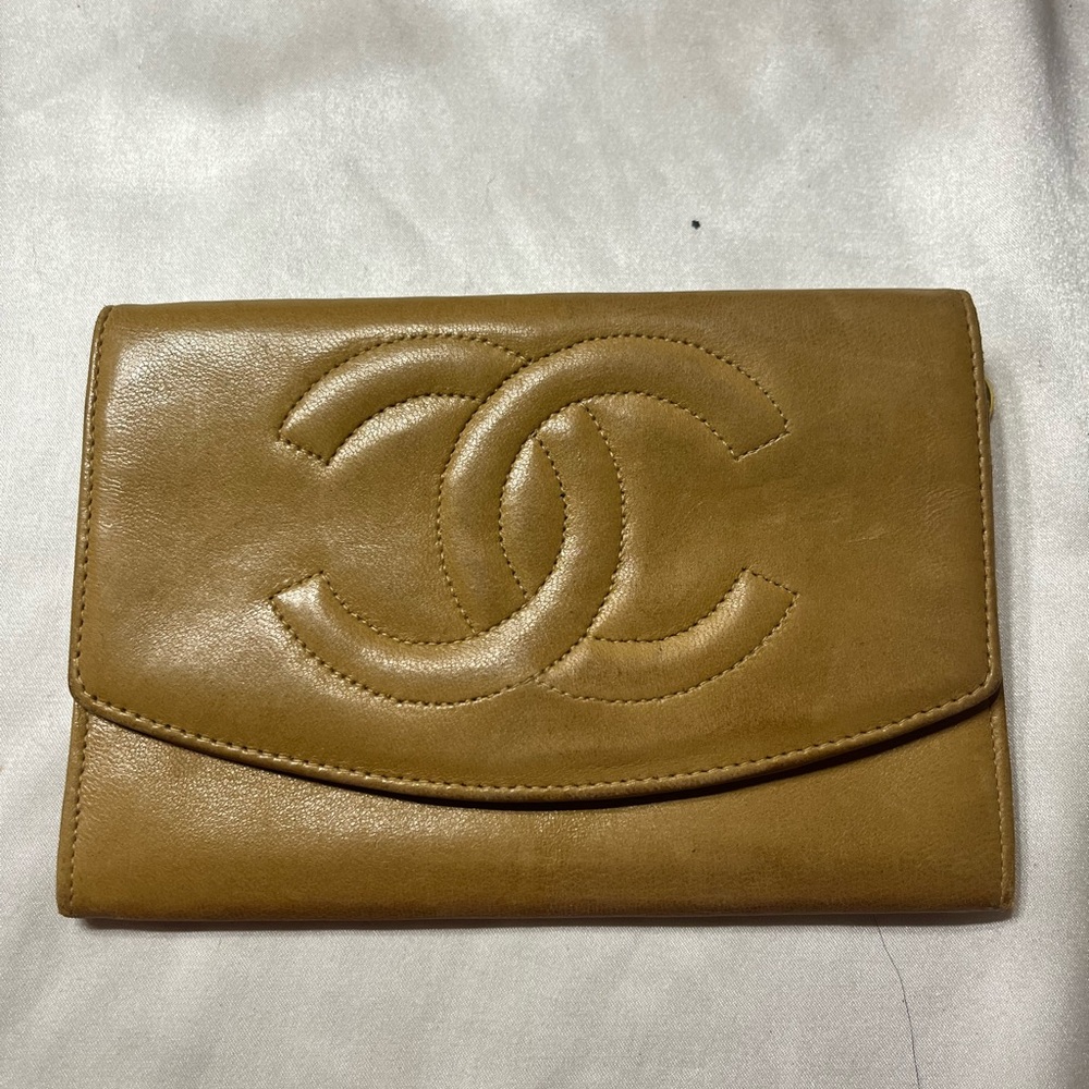 Chanel yellow wallet authenticated